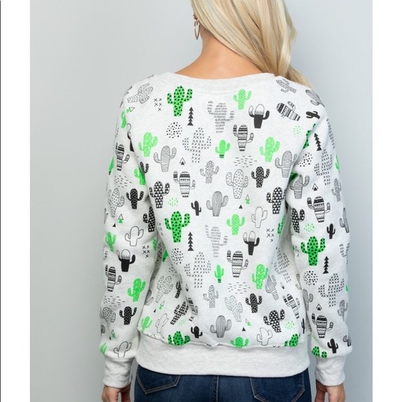 🌵Green Cactus Sweatshirt🌵 - Picture 2 of 2